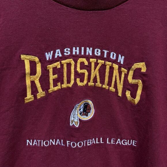 NUTMEG x LEE SPORTS VINTAGE 90s Washington Redskins Embroidered Logo Tee- Large - Picture 4 of 10